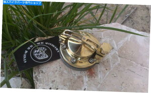 �^���N �Rustom�K�X�^���N�L���b�v�^�J�J�o�[�n�[���C�_�r�b�h�\���A�{�o�[�A�`���b�p�[�A�J�t�F���[�T�[ �Rustom Gas tank caps brass cover Harley Davidson, Bobber, Chopper, Cafe Racer