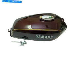 ^N NӂtK\RKX^NX`[}[}nRX100 RX125 Petrol Fuel Gas Tank Steel Maroon With Chrome LID Cap Yamaha RX100 RX125