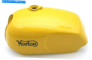 ^N RK\^NX`[CG[hm[gR}h[[hX^[750 850 Fuel Petrol Gas Tank Steel Yellow Painted Norton Commando Roadster 750 850