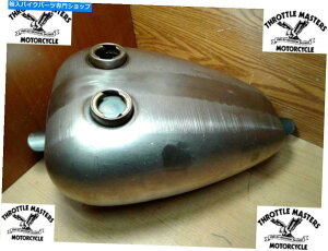 タンク ハーレー、ボバー、カスタム3 1/4ガロンのための斧を張ったマスタングスタイルのチョッパーガスタンク Axed Mustang Style Chopper Gas Tank for Harley, Bobber, Custom 3 1/4 Gallon