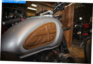 �^���N Triumph Street Scrambler 17-19 Luimoto�^���N���[�t���j�I���W���b�N�j�[�O���b�v�p�b�h3�R�� Triumph Street Scrambler 17-19 Luimoto Tank Leaf Union Jack Knee Grip Pads 3 Col