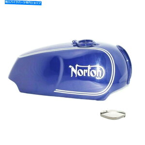 ^N RK\^NtLbvu[hm[gR}h[[hX^[750 850 Fuel Petrol Gas Tank With Cap Blue Painted Norton Commando Roadster 750 850