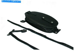 ^N ^NobOU[ubNJtF[T[{o[ Tank Bag Leather Black Cafe Racer Bobber