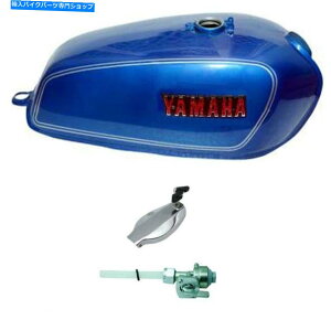 ^N yamaha RX100 RX125K\R^NzCgXgbvWLbv^bvCDN Yamaha Rx100 Rx125 Blue Petrol Fuel Tank White Strip With Lid Cap Tap CDN