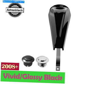 �^���N 2008+�n�[���[�̂��߂�Advan Vivid Black Tank Pornose��Fuel Gas Tank Cap Advan Vivid Black Tank Dash Console & Fuel Gas Tank Cap For 2008+ Harley