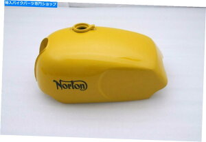 ^N RK\^NX`[CG[hm[gR}h[[hX^[750 850 Fuel Petrol Gas Tank Steel Yellow Painted Norton Commando Roadster 750 850