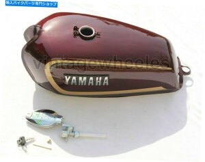 ^N }nRX100 RX125S[fCjO^NX`[[tN[bhLbvbN Fits For Yamaha RX100 RX125 Golden Lining Tank Steel Mehroon Chrome LID Cap Lock