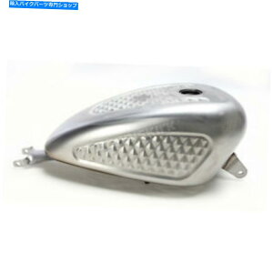 タンク Drag Specialties Raw Diamondパターンスタイルカスタムガスタンク(3ギャル。) - 0701-0837 Drag Specialties Raw Diamond Pattern Style Custom Gas Tank (3 gal.) - 0701-0837