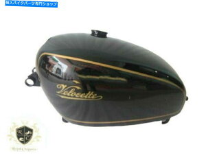 ^N xZbgōhA~K\^N - | VELOCETTE VENOM BLACK PAINTED ALUMINUM PETROL TANK - |Compatible For