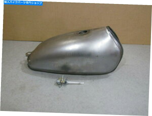 ^N PetCockX`[^NRaw NoyCgNOSKX^N}nDTX^C NOS GAS TANK YAMAHA DT STYLE WITH PETCOCK STEEL TANK RAW NO PAINT
