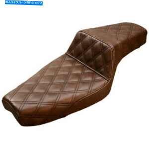 ^N ThuEtiqV[g4.5M^N2004-19n[[X|[cX^[ Saddlemen Brown Full Lattice Step-Up Seat 4.5 Gal Tank 2004-19 Harley Sportster
