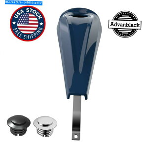 ^N 08-20n[[c[Ô߂AdvanBlackr[hu[[vtB[^N_bVR\[ Advanblack Billiard Blue Low-Profile Tank Dash Console for 08-20 Harley Touring