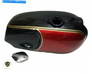 ^N m[gR}h[[hX^[ubNƐԓhꂽR^N|̂߂̃tBbg Norton Commando Roadster Black And Red Painted Fuel Tank With Fuel Cap|Fits For
