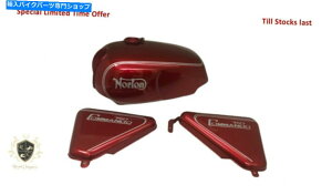 ^N m[gR}h[[hX^[`F[hpK\^N750 Norton Commando Roadster Cherry Painted Petrol Tank 750 With Side Panel|Fit For