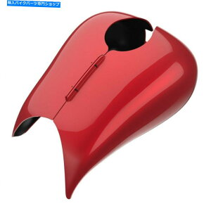 ^N ׈ȐԂL^NJo[tBbg08+n[[c[OXg[g[hOCh Wicked Red Stretched Tank Cover Fits 08+ Harley Touring Street Road Glide