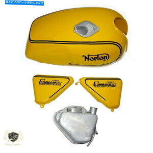 ^N m[gR}h[[hX^[850CG[̃K\^NLbv+TChpl+IC^N NORTON COMMANDO ROADSTER 850 YELLOW PETROL TANK CAP+SIDE PANEL+OIL TANK