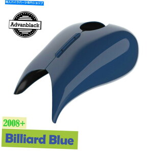^N 08+n[[_rbh\c[Ô߂AdvanBlackr[hu[Xgb`^NJo[ Advanblack Billiard Blue Stretched Tank Cover for 08+ Harley Davidson Touring