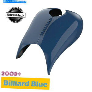 ^N Harley Street Road Glide 2008+pAdvanBlackr[hu[Xgb`^NJo[ Advanblack Billiard Blue Stretched Tank Cover for Harley Street Road Glide 2008+