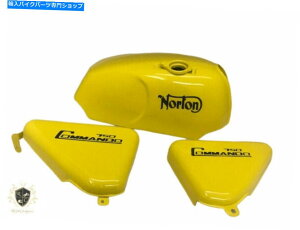 ^N m[gR}h[[hX^[750CG[hK\^N+TChpltBbg Norton Commando Roadster 750 Yellow Painted Petrol Tank+Side Panel|Fit For