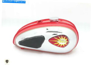 ^N BSA C15ԓhꂽNRR^N+Lbv+j[pbh+^bv|tBbg BSA C15 Red Painted Chrome Fuel Petrol Tank + Cap+ Knee Pad+ Tap|Fit For