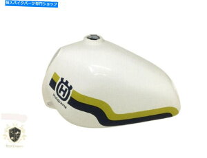 ^N zCghCG[u[CA~^N1982-1983 |tBbg Husqvarna White Painted Yellow & Blue Line Aluminium Tank 1982-1983|Fit For