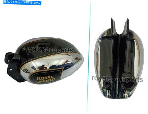 ^N CGtB[hNVbN350cc 500cc BS3fubNNK\KXR^N Royal Enfield Classic 350cc 500cc BS3 Model Black & Chrome Petrol Gas Fuel Tank