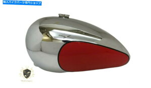 タンク TRIUMPH T120TR6 Bonnevilleカスタムレッド塗装クロムガス燃料タンク(フィット) Triumph T120Tr6 Bonneville Custom Red Painted Chrome Gas Fuel Tank(Fit For)