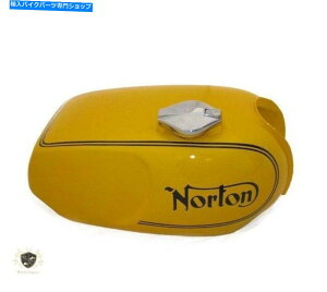 ^N m[g[hX^[R}h[CG[h|RKX^NtBbg Norton Roadster Commando Yellow Painted Steel Fuel Gas Tank With Cap |Fit For