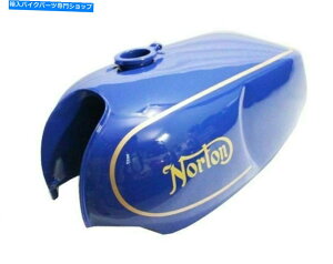 ^N LbvECS̃m[gR}h[[hX^[u[hꂽKXK\R^N Norton Commando Roadster Blue Painted Gas Petrol Fuel Tank with Cap ECs