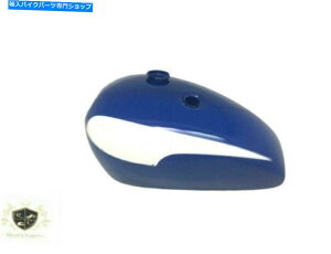 ^N t[KXR^NɐƔ̓hꂽΖƔ̓h Triumph T140 Blue And White Painted Oil In Frame Gas Fuel Tank |Fit For