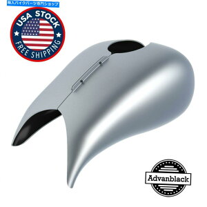 ^N oN[_gL^NJo[̂߂̃n[[_rbh\2008-2020 Baracuda Silver Extended Stretched Tank Cover for Harley Davidson 2008-2020