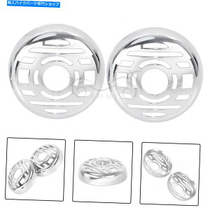 �N���[���p�[�c �n�[���[���[�h�L���O�\�t�g�_�C�iXL883�̂��߂̃N�����^�[���V�O�i�����C�g�����Y�}�X�N�J�o�[ Chrome Turn Signal Light Lens Mask Cover For Harley Road King Softail Dyna XL883�y���s�A���i�z