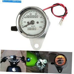 N[p[c Harleŷ߂̃N[jo[TLEDI[goCsvXs[h[^[^R[^Q[W Chrome Universal LED Motorcycle Odometer Speedometer Tachometer Gauge for Harley