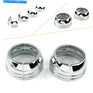 N[p[c 49mmNA~tH[Nu[cJo[LbvZbgtBbgn[[_CiFXD 2006-2017 49mm Chrome Aluminum Fork Boot Cover Cap Set Fit For Harley Dyna FXD 2006-2017