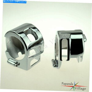 �N���[���p�[�c Chrome�n���h���o�[�X�C�b�`�n�E�W���O�J�o�[�L�b�g Chrome Handlebar Switch Housings Cover Kit For Yamaha Road Star Models All Years