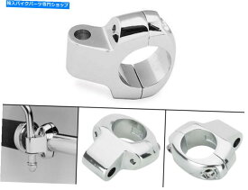 クロームパーツ 1 "ハーレーホンダBMWスズキ川崎山海のためのクロームミラーマウントホルダークランプ 1" Chrome Mirror Mount Holder Clamp for Harley Honda BMW Suzuki Kawasaki Yamaha