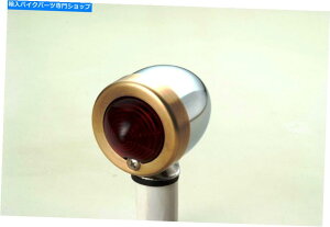 N[p[c Ԃeۃ}[J[CgANAB^JOAVOtBgB HDABobber Red Bullet Marker Light, Chrome & Ant. Brass Ring, Single Filament; HD, Bobber