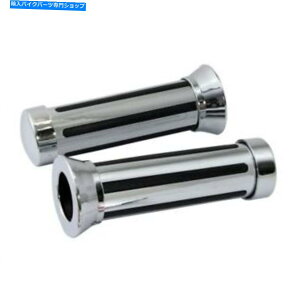 N[p[c ]Ԃ̃I[goC/]ԃN[[̎ޕObv22mm/ 25mmEgrpchr22 Bikeit Motorcycle/Bike Chrome Rail Type Plain Grip 22mm Left/25mm Right GRPCHR22