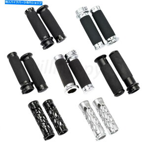 N[p[c NubNnho[nhObvn[[c[O[hXg[gOCĥ߂̃tBbg Chrome Black Handle Bar Hand Grips Fit for Harley Touring Road Street Glide