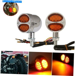 N[p[c 1΃N[I[goC10mm LED BULLET AMBER^[Mu[Le[Cg One Pair Chrome Motorcycle 10mm LED Bullet Amber Turn Signal Brake Tail Lights