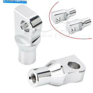N[p[c Harley Road King flhr̂߂̃Nj}EgX^C̃tbgybO}Eg{gA_v^[ Chrome Male Mount-Style Footpeg Mounting Bolt Adapter For Harley Road King FLHR