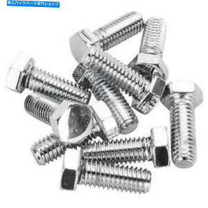 �N���[���p�[�c �R���j�[��HHC-619 3/8-16 x 1����Chrome hex�w�b�h�{���g10�p�b�N Colony #HHC-619 3/8-16 x 1 length Chrome Hex Head Bolt 10 pack USA made