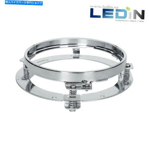 N[p[c 1×7C`LEDwbhCgA_v^tOuPbgwbhvEhN 1 x 7 Inch LED Headlight Adapter Mounting Ring Bracket Head Lamp Round Chrome