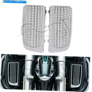 N[p[c 1yAN[WG[^[OXN[pn[[c[OEgCVO FLHX 1 Pair Chrome Radiator Grills &Screens For Harley Touring Ultra Limited CVO FLHX