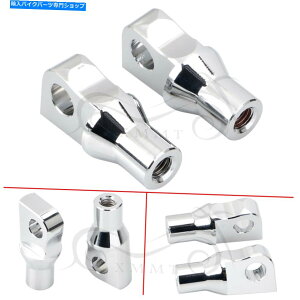 N[p[c n[[t@bg{[C\tgXtXc[Ô߂̃NtbgyO}Eg{gA_v^[ Chrome Foot Peg Mounting Bolt Adapter For Harley Fatboy Softail Slim FLS Touring