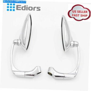 N[p[c Honda Suzukakî߂̃yAN[10mmI[oI[goC]ԃoCNAr[~[ Pair Chrome 10mm Oval Motorcycle Bike Rearview Mirrors For Honda Suzuki Kawasaki