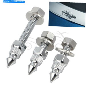 N[p[c Harley Touring Street Glide Flhx̂߂̃NWindshieldXpCNg}Eg{g Chrome Windshield Spike Trim Mounting Bolt For Harley Touring Street Glide FLHX