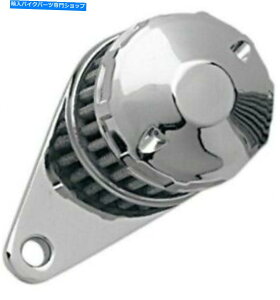 N[p[c 3/8C`̃n[[̂߂̃NNNP[XxgtB^[AZuI..z[XDS-289515 Chrome Crankcase Vent Filter Assembly for Harley with 3/8" I.D. Hose DS-289515