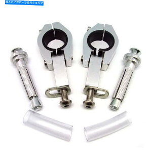 �N���[���p�[�c �N�����I�[�g�o�C28mm 1 1/8�n���h�K�[�h�n���h�O�A�[�h�n�[�h�E�F�A�t�@�b�g�N�����v�}�E���g�L�b�g Chrome Motorcycle 28MM 1 1/8 Hand Guard Handguards Hardware Fat Clamp Mount Kit�y���s�A���i