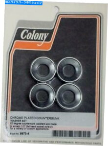 N[p[c NM􂢐@Zbgn[[JX^`bp[ CHROME COUNTERSUNK WASHER SET HARLEY CUSTOM CHOPPER